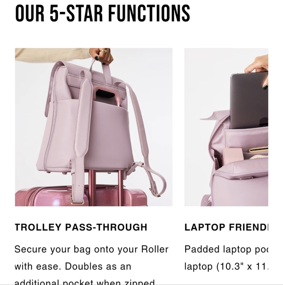 EUC Beis x Wicked Backpack in Black - Picture 9 of 12